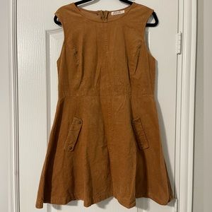Tan Suede Like Blend Dress